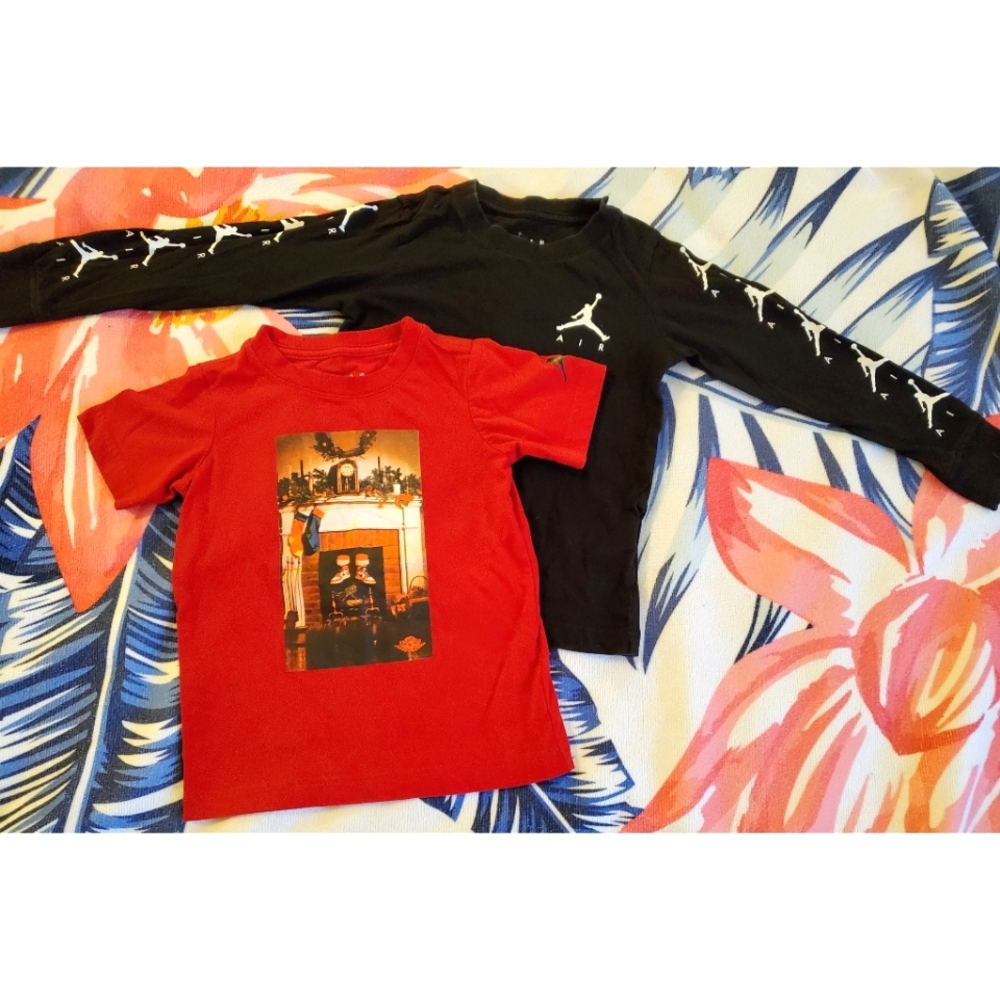 4T- Jordan Christmas T-Shirt/ Jordan Long sleeve tee